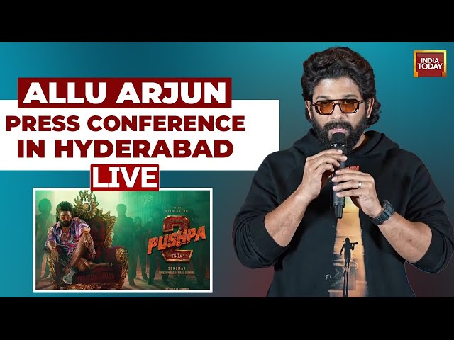 ⁣Pushpa 2: Allu Arjun Press Conference In Hyderabad | Sandhya Theatre Incident | India Today LIVE