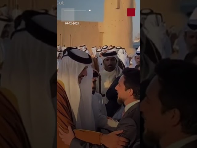 ⁣ولي العهد الأمير الحسين يشارك في زفاف الشيخ خليفة بن حمد آل ثاني