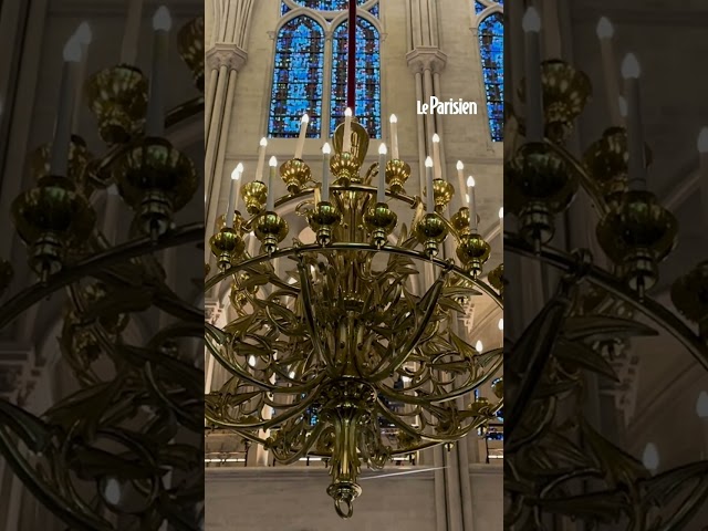 ⁣Réouverture de Notre-Dame : les premiers invités prennent place à l'intérieur de la cathédrale