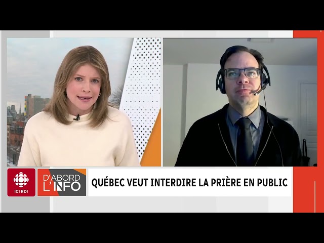 ⁣Québec veut interdire la prière en public | D'abord l'info