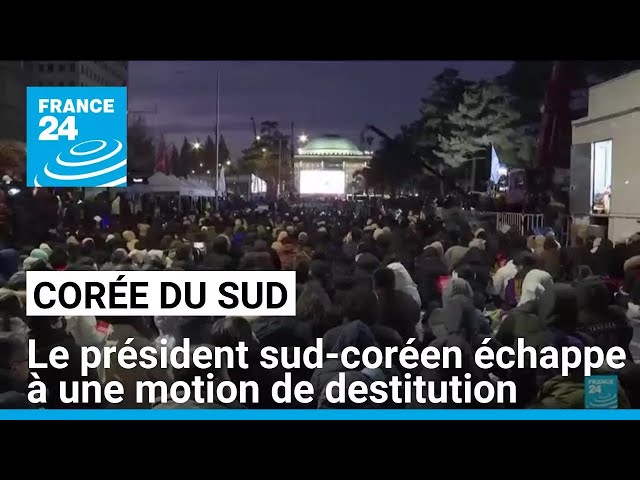 ⁣Corée du Sud : le président Yoon Suk-yeol échappe à une motion de destitution • FRANCE 24