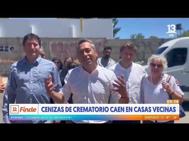 ⁣Cenizas de crematorio caen en casas vecinas en Talca