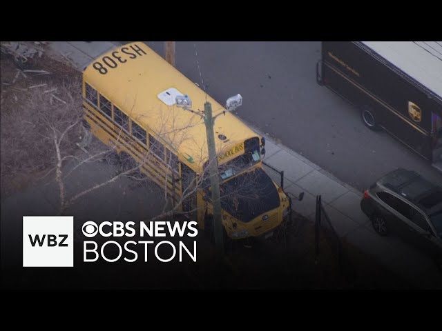 ⁣Student and staff member hit by bus in front of Curley School in Jamaica Plain