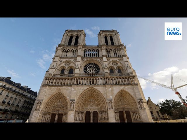 ⁣France's Notre Dame Cathedral opens its doors for the first time since a devastating fire