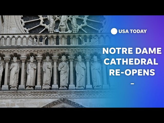 ⁣Notre Dame cathedral re-opens