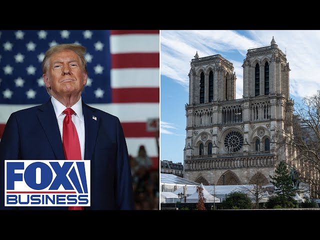 ⁣LIVE: President-Elect Trump attends the Notre Dame re-opening ceremony in Paris, France