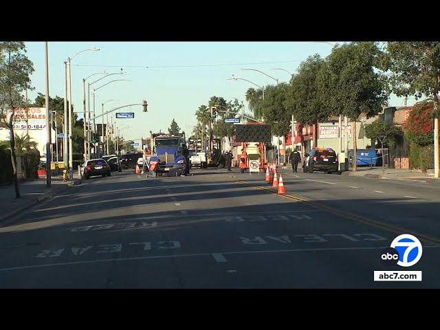 ⁣Construction worker killed in Bell, investigation underway