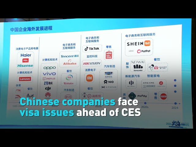 ⁣Chinese companies face visa issues ahead of CES