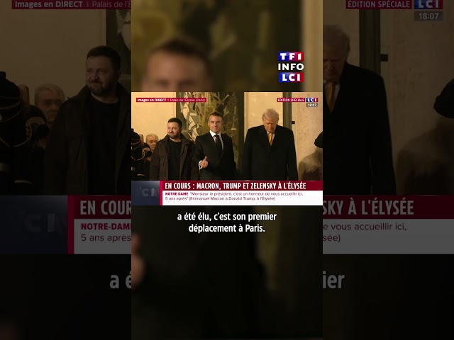 ⁣Rencontre historique entre Donald Trump, Volodymyr Zelensky et Emmanuel Macron｜LCI