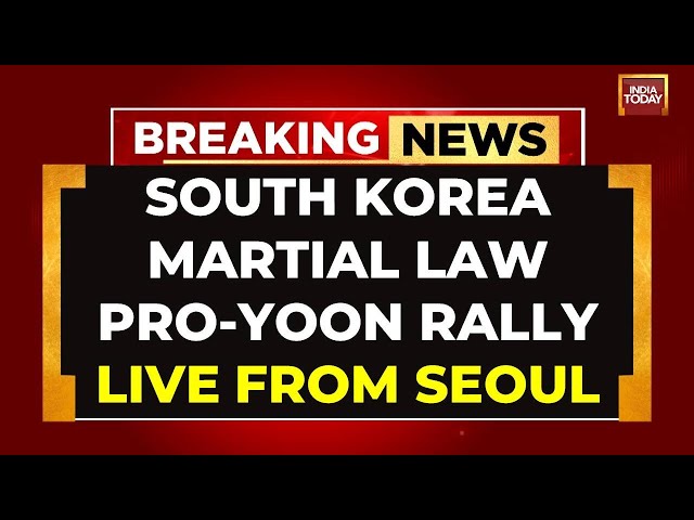 ⁣LIVE Rally In Support Of South Korean President Yoon Suk-Yeol In Seoul | India Today LIVE