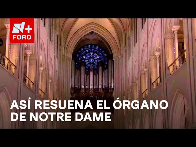 ⁣Vuelve a sonar el órgano principal de la catedral de Notre Dame - Las Noticias