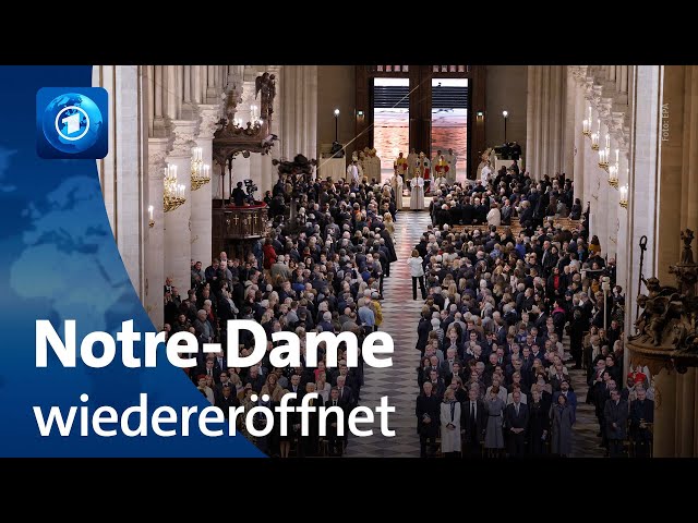 ⁣Kathedrale Notre-Dame mit viel politischer Prominenz wiedereröffnet