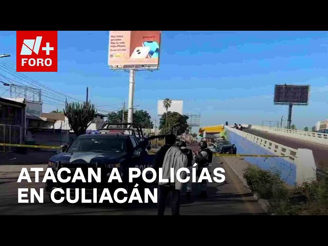 ⁣Hombres armados atacan a policías estatales en Culiacán, Sinaloa - Las Noticias