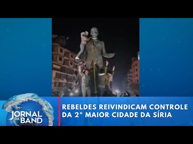 ⁣Rebeldes reivindicam o controle da segunda maior cidade da Síria | Jornal da Band