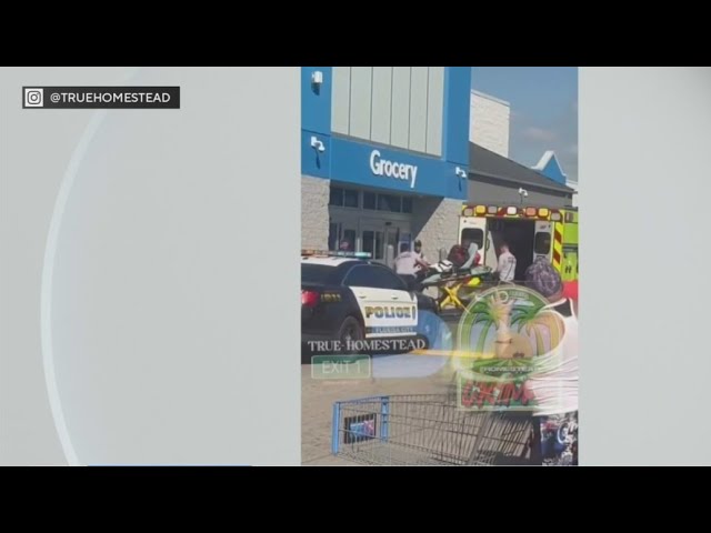 ⁣Video shows heavy police activity at Homestead Walmart