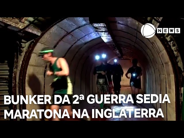 ⁣Bunker da 2ª Guerra Mundial sedia maratona na Inglaterra