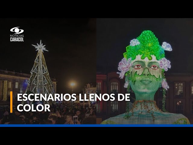 ⁣Día de las Velitas en la Plaza de Bolívar: ciudadanos se reúnen a celebrar el inicio de la Navidad