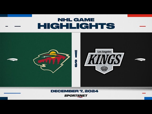 ⁣NHL Highlights | Wild vs. Kings - December 7, 2024