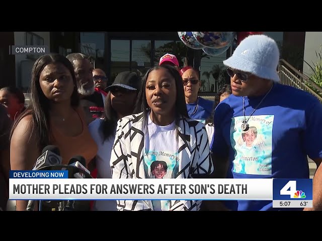 ⁣Mother pleads for answers after son's shooting death in West Rancho Dominguez