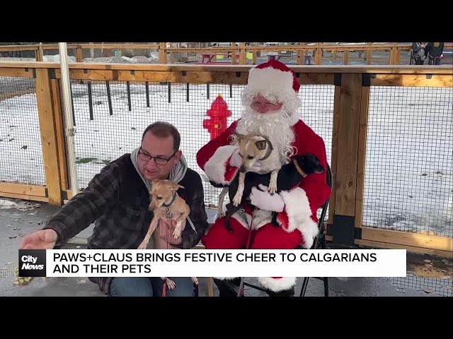 ⁣Paws + Claus brings festive cheer to Calgarians and their pets