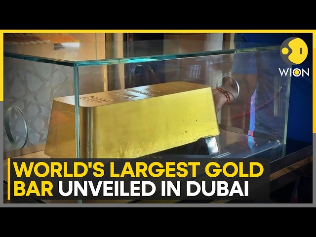 ⁣Dubai Unveils World's Largest Gold Bar Weighing Over 300 KG, Setting New Guinness World Record