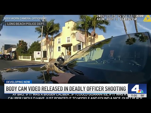 ⁣Long Beach police release body cam video of deadly officer involved shooting