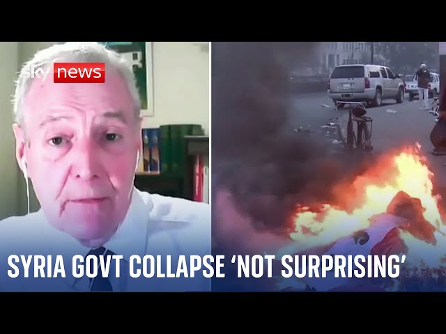 ⁣Professor Michael Clarke: Syrian government collapse 'not surprising'