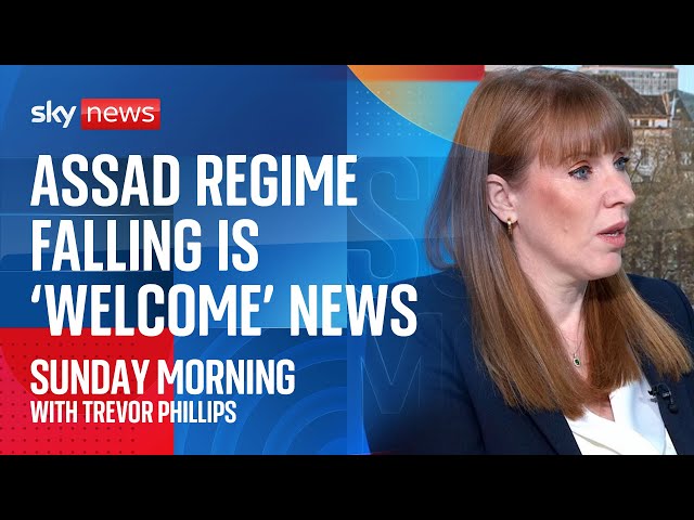 ⁣Syria: Angela Rayner 'welcomes news if Assad regime has fallen'