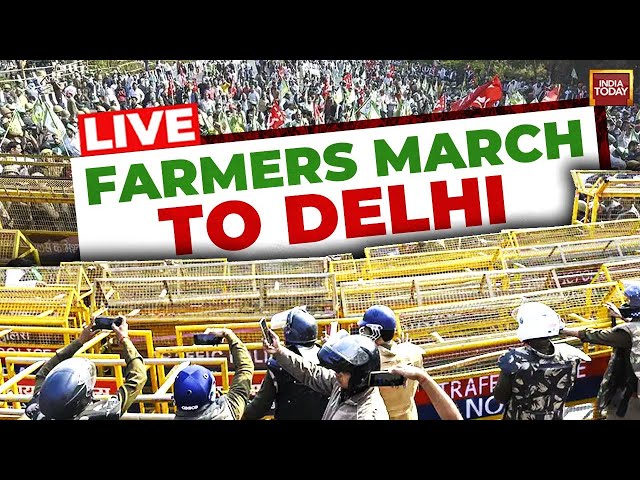 ⁣Farmers Protest LIVE Updates : Shambhu Border Tensions as Farmers March to Delhi | India Today LIVE