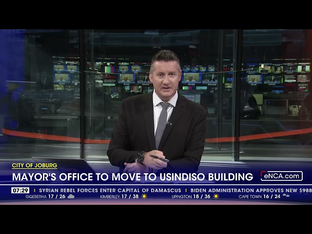 ⁣City of Joburg | Mayor Morero talks on office move to Usindiso building