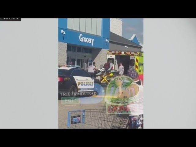 ⁣Police presence at Homestead Walmart