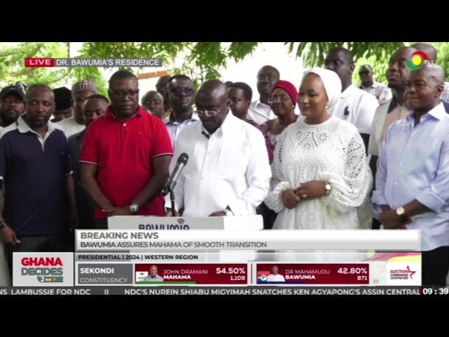 ⁣#Election2024: We may have lost the battle, but not the war - Dr. Bawumia concedes defeat to JM