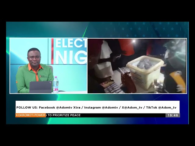 ⁣Results trickle in from various polling stations - Election Day on Adom TV (08-12-24)