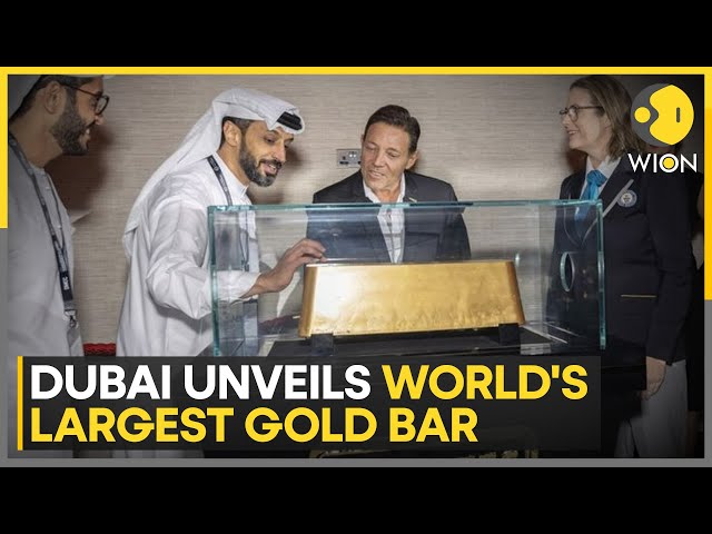 ⁣World's Largest Gold Bar Unveiled in Dubai | World News | WION