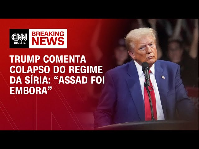 ⁣Trump comenta colapso do regime da Síria: “Assad foi embora” | AGORA