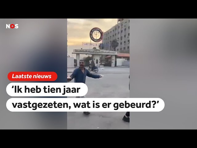 ⁣Gevangenen in straten van Damascus weten niet wat hen overkomt: 'Wat is er gebeurd?'