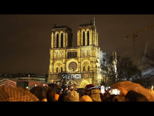 ⁣'Spectacular event': Notre Dame officially repones