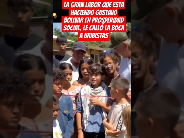 ⁣La GRAN LABOR QUE ESTA HACIENDO GUSTAVO BOLIVAR EN PROSPERIDAD SOCIAL. LE CALLÓ LA BOCA A URIBISTAS