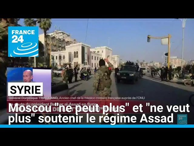 ⁣Syrie : la Russie "ne peut plus" et "ne veut plus" soutenir le régime de Bachar 