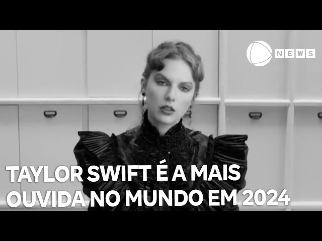 ⁣Taylor Swift é a artista mais ouvida no mundo em 2024