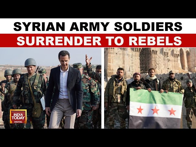 ⁣Syrian Army Soldiers Surrender To Opposition Fighters After Capturing Homs City | India Today