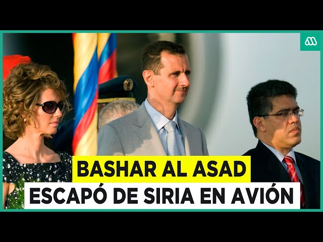 ⁣Presidente de Siria huyó del país en un avión: Su destino sería Rusia