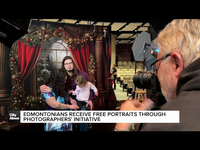 ⁣Edmontonians receive free portraits  through photographers' initiative