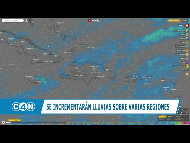 ⁣Se incrementarán lluvias sobre varias regiones