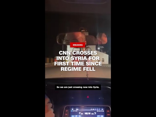 ⁣CNN crosses into Syria for first time since Assad's regime fell