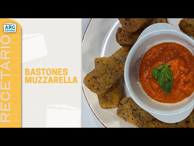 ⁣Cómo hacer BASTONES de MUZZARELLA, un clásico de bodegón