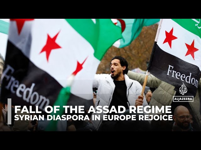 ⁣Syrian diaspora in Europe celebrates Assad regime collapse