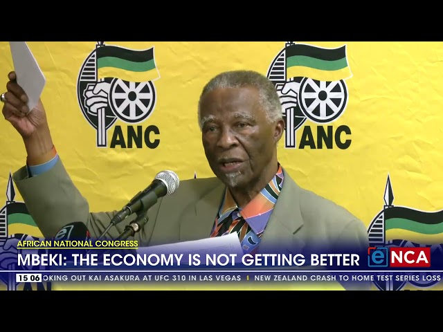 ⁣Mbeki rejects government's claim that more jobs have been created