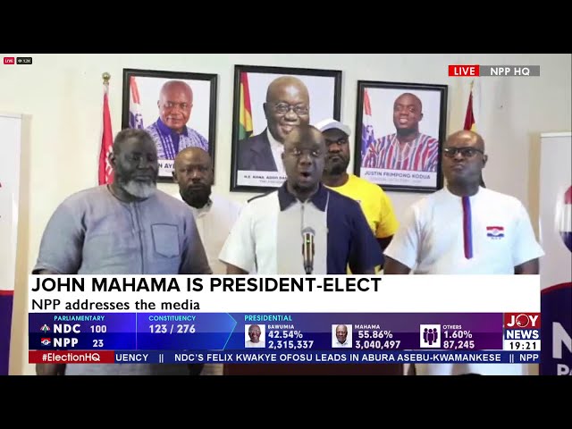 ⁣NPP Press Conference - Call your supporters to order - Justin Kodua