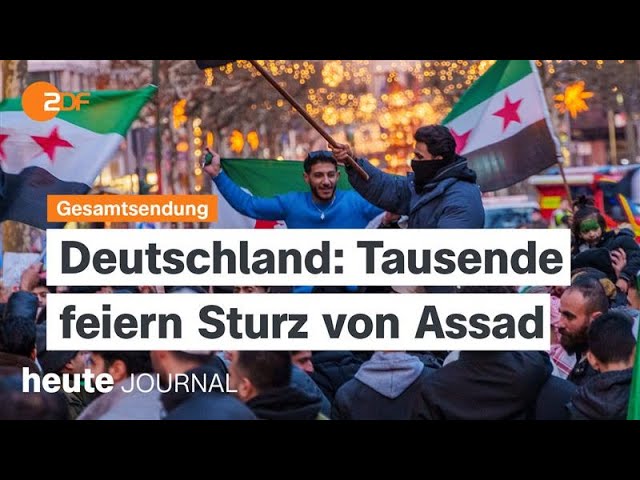 ⁣heute journal vom 08.12.2024 Jubel über Assad-Sturz, Chancen für Schwarz-Grün?